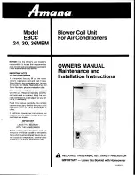 Amana EBCC2400MBM Owner'S Manual предпросмотр