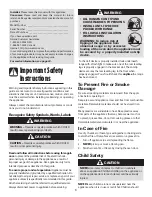 Preview for 2 page of Amana Electric Smoothtop Use And Care Manual