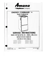 Preview for 1 page of Amana Energy Command EGWH100DA3 P6874502F Service Instructions Manual