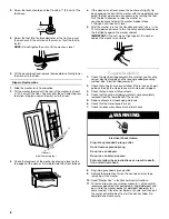 Предварительный просмотр 8 страницы Amana ETW4100SQ - Estate - 2.5 Cu. Ft. Capacity Washer Installation Instructions Manual