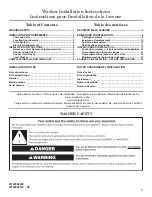 Preview for 1 page of Amana Etw4400xq Installation Instructions Manual