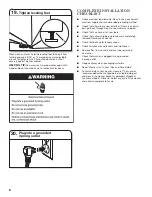 Preview for 8 page of Amana Etw4400xq Installation Instructions Manual