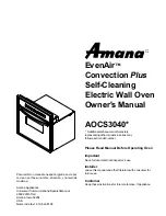 Preview for 1 page of Amana EvenAir AOCS3040 Owner'S Manual