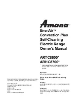 Amana EvenAir ARHC8700 Series Owner'S Manual preview