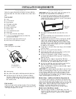 Предварительный просмотр 4 страницы Amana FREESTANDING GAS RANGE Installation Instructions Manual