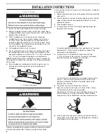 Предварительный просмотр 8 страницы Amana FREESTANDING GAS RANGE Installation Instructions Manual