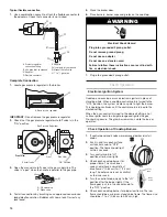 Предварительный просмотр 10 страницы Amana FREESTANDING GAS RANGE Installation Instructions Manual