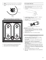 Предварительный просмотр 15 страницы Amana FREESTANDING GAS RANGE Installation Instructions Manual