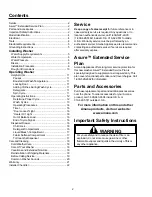 Preview for 2 page of Amana Front Loading Washers Installation And Operating Instructions Manual