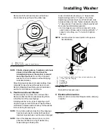 Preview for 9 page of Amana Front Loading Washers Installation And Operating Instructions Manual