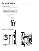 Preview for 10 page of Amana Front Loading Washers Installation And Operating Instructions Manual