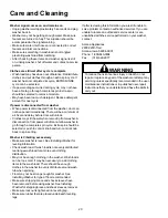 Preview for 20 page of Amana Front Loading Washers Installation And Operating Instructions Manual