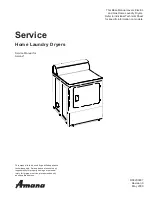 Amana Home Laundry Dryers Service Manual предпросмотр