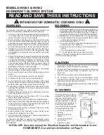 Amana HV303 Instructions Manual preview