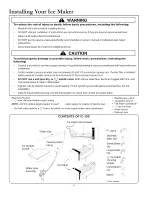 Preview for 4 page of Amana IC10-S and Installation And Operating Instructions Manual