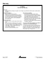 Preview for 8 page of Amana IC57 Installation And Operating Instructions Manual