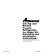 Amana IC6 Operating And Installation Instructions предпросмотр