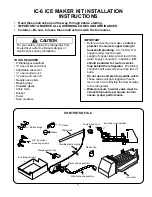 Preview for 5 page of Amana IC6 Operating And Installation Instructions