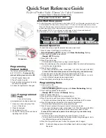 Amana JET Series Quick Start & Reference Manual preview