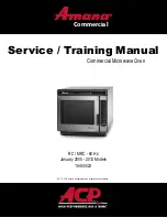 Предварительный просмотр 1 страницы Amana KFC2W2 Service Training Manual