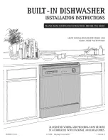 Preview for 1 page of Amana L0503010 Installation Instructions Manual