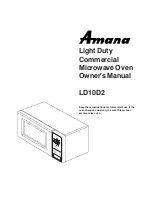 Preview for 1 page of Amana LD10D2 Owner'S Manual