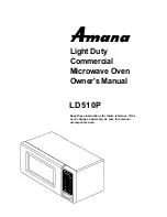 Preview for 1 page of Amana LD510P Owner'S Manual