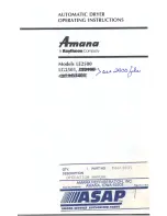 Preview for 1 page of Amana LE2500 Operating Instructions Manual