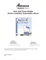 Amana LE7163WM/LM Use And Care Manual предпросмотр