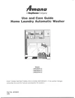 Preview for 1 page of Amana LW4203W Use And Care Manual