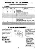 Preview for 22 page of Amana LW6153LB Use And Care Manual