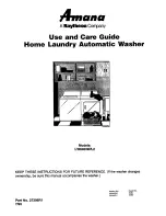 Предварительный просмотр 1 страницы Amana LW8463L2 Use And Care Manual