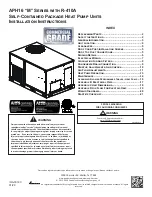 Amana M Series Installation Instructions Manual preview