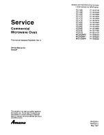 Preview for 1 page of Amana MC2000MPP Service Manual