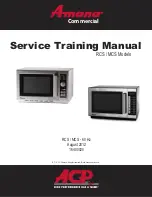 Предварительный просмотр 1 страницы Amana MCS Series Service Training Manual