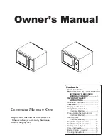 Amana MCS10TS Owner'S Manual preview