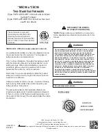 Preview for 1 page of Amana *MEC96 Manual