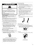 Предварительный просмотр 19 страницы Amana MEDC400VW Installation Instructions Manual