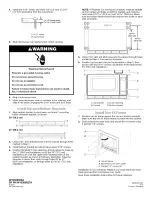 Предварительный просмотр 4 страницы Amana MEW5527, MEW6527MEW5530 Installation Instructions Manual