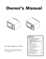 Preview for 1 page of Amana MFS12TS Owner'S Manual