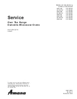 Preview for 1 page of Amana MVH140E Service Manual