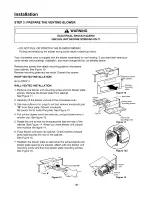 Preview for 38 page of Amana MVH150E Installation Instructions Manual