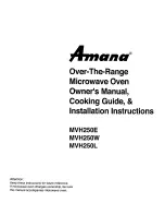 Предварительный просмотр 1 страницы Amana MVH250E Owner'S Manual