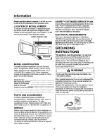 Preview for 6 page of Amana MVH250E Owner'S Manual