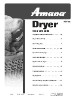 Amana NDG6800AWW Use And Care Manual preview