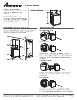 Amana NED4500V Specification Sheet preview