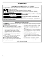 Preview for 2 page of Amana NED5200TQ0 User Instructions