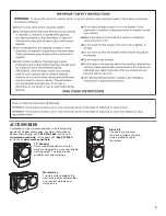 Preview for 3 page of Amana NFW5700B Series Use And Care Manual