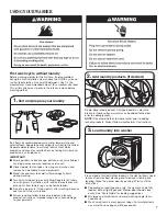 Preview for 7 page of Amana NFW5700B Series Use And Care Manual