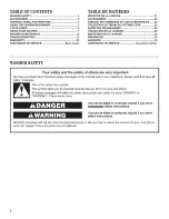 Preview for 2 page of Amana NFW5700BW0 Use & Care Manual